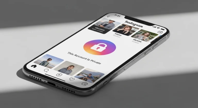 Private account photo viewer